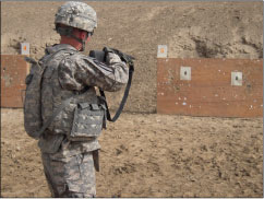 U.S. Soldier Firing Non-Lethal Munitions